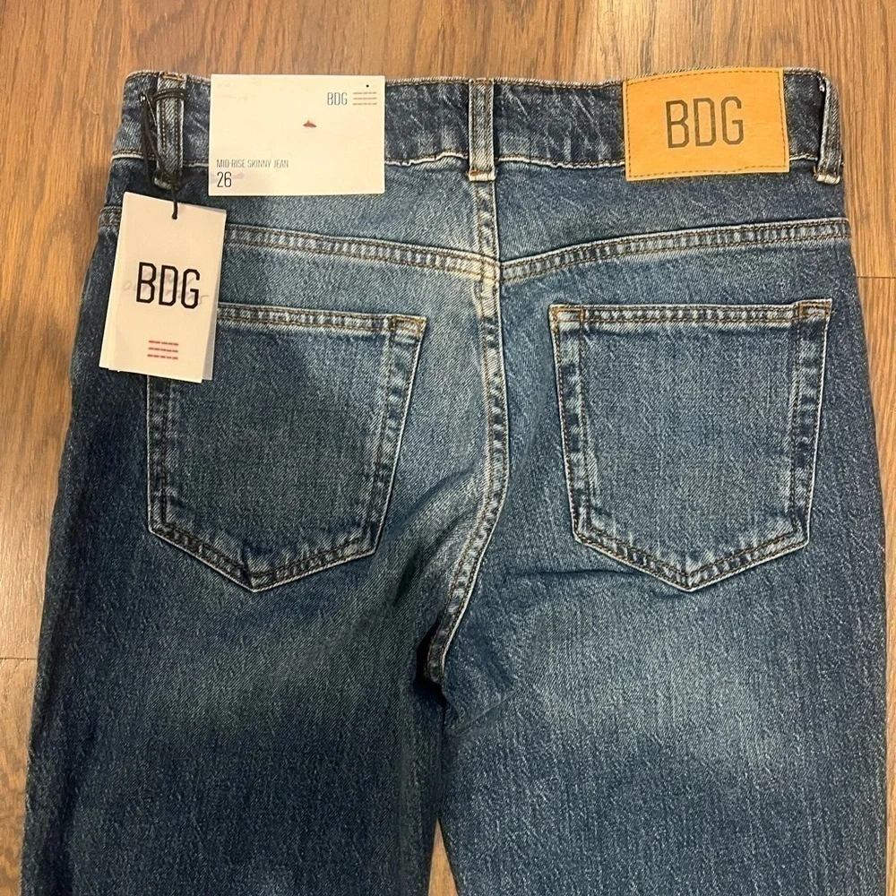 BDG Mid-Rise Skinny blue jeans size 26 y2k streetwear J